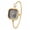 Goldblack, variant on Women's Square Pearl Bangle Bracelet Watch: Bar Marker Dial for Office & Daily Wear