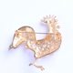 thumbnail image 3 of GOOHOCHY 2 broches de gallo de pollo con diamantes de imitación chapados en oro, esmalte lindo de gallina, pin de solapa, broche divertido para mujeres y mujeres, 3 of 7