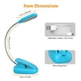 thumbnail image 6 of LEPOWER Clip on Book Light, Reading Light, Battery & USB Operated, Bed Light for Kids, Bookworms, Students, Blue, 6 of 6