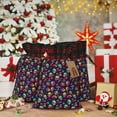 thumbnail image 6 of Rocae Skull mushroom rainbow color Print Christmas Drawstring Linen Gift Bag with Drawstrings Treat Bag Goody Present Bags for Christmas Party Favor, 6 of 8