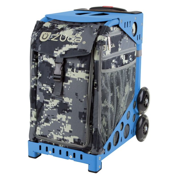 Bolsa ZUCA Anaconda Select con marco azul y funda de asiento