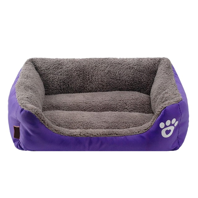 Dog Bed for Dogs, Small Dog Bed Machine Washable Rectangle Breathable Soft Padding with Nonskid Bottom Pet Bed for Small Dogs Purple