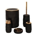 thumbnail image 2 of Set Elegante para Baño de 5 Accesorios, Color Negro y Oro Cobrizo, 2 of 3