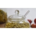 thumbnail image 3 of Clear Glass Sugar Bowl With Lid and Sugar Serving Spoon, 3 of 4