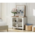 thumbnail image 7 of Farmhouse TV Stand for 43 Inch, Wood Entertainment Center Storage Cabinet for Living Room, Dining Room, Bedroom, Off White, 7 of 7