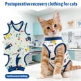 thumbnail image 5 of Cat Recovery Suit, Cat Onesie for Cats After Surgery, Breathable Soft Kitten Surgery Body Suit, Anti Licking ,S, 5 of 5