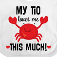 thumbnail image 4 of Inktastic My Tio Loves Me Nephew Boys or Girls Baby Bib, 4 of 4