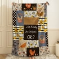 thumbnail image 5 of I Just Really Like Chickens ok Throw Blanket Fannel Fleece Super Soft Funny Blanket Travel Throw Blanket for Bed Couch Sofa 40&nbsp;x&nbsp;50&nbsp;Inch&nbsp;for&nbsp;Kid, 5 of 6