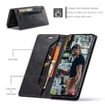 thumbnail image 3 of Wallet Case for Samsung Galaxy S22 Plus, Premium PU Leather Card Slots Holder RFID Blocking Flip Cover with Magnetic Closure Kickstand Soft Silicone Shockproof Case for Samsung Galaxy S22 Plus, Black, 3 of 10