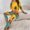 Tropical Palm Sunset, variant on Women's Milk Silk Sleepwear Long Sleeve Pajama Set Sky Blue Vintage Rose 2 Piece Loungewear