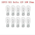 thumbnail image 4 of Ruibeauty 10Pcs 921 High Level Brake Light Bulb 955 Capless Wedge Car Bulbs 12v 16w 35mm, 4 of 4