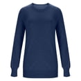 thumbnail image 4 of MESSUEN Pull Over Sweaters Womens Winter Sweaters for Women Long Sleeve Undershirt for Women Long Sleeves Tops for Women Womens Top Long Sleeve Womens Sweaters Winter Navy 2XL, 4 of 5
