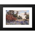thumbnail image 2 of Georg Macco 18x13 Black Modern Framed Museum Art Print Titled - Southern Landscape with Lavender, 2 of 5