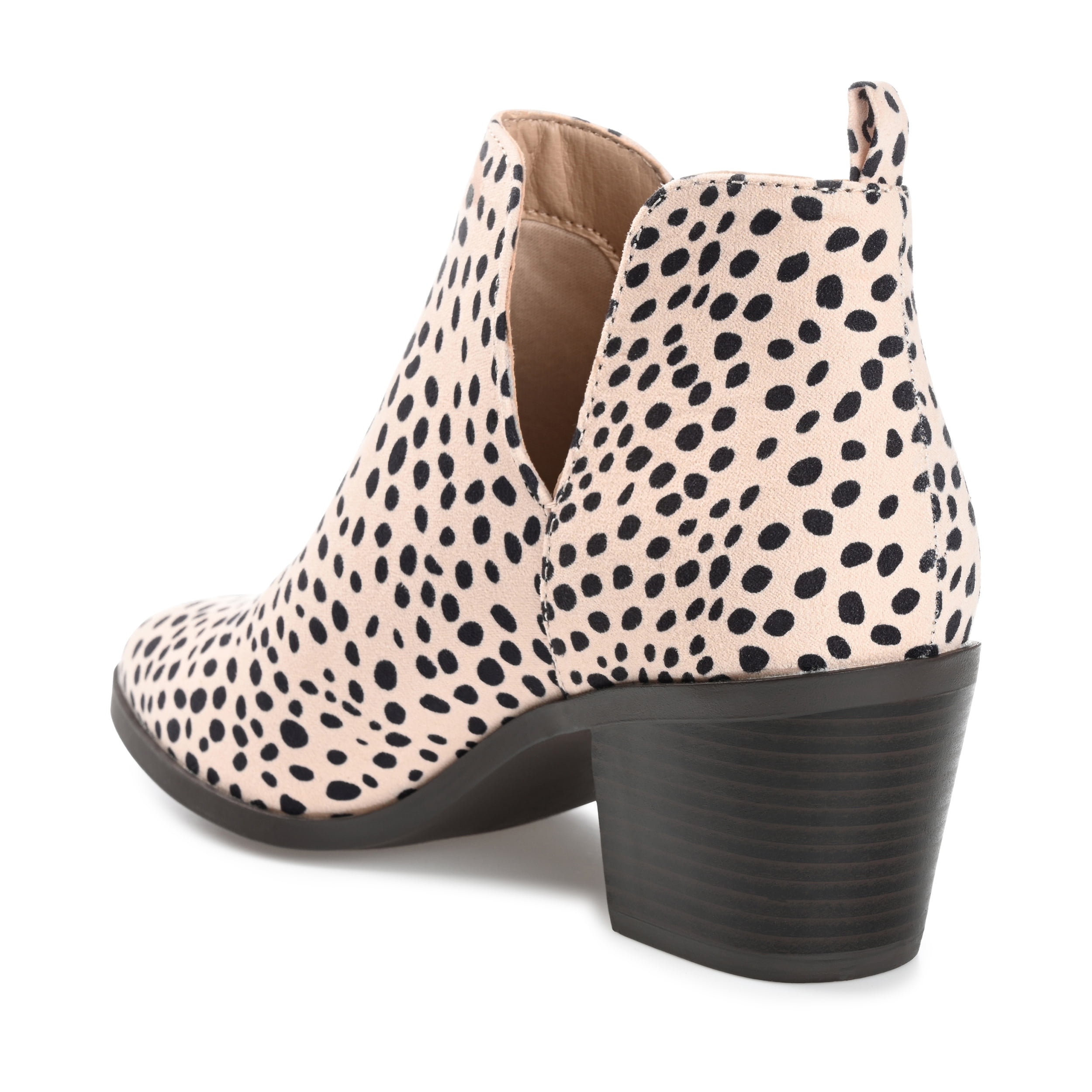 Journee Womens Lola Pull On Stacked Heel Booties, Widths Available