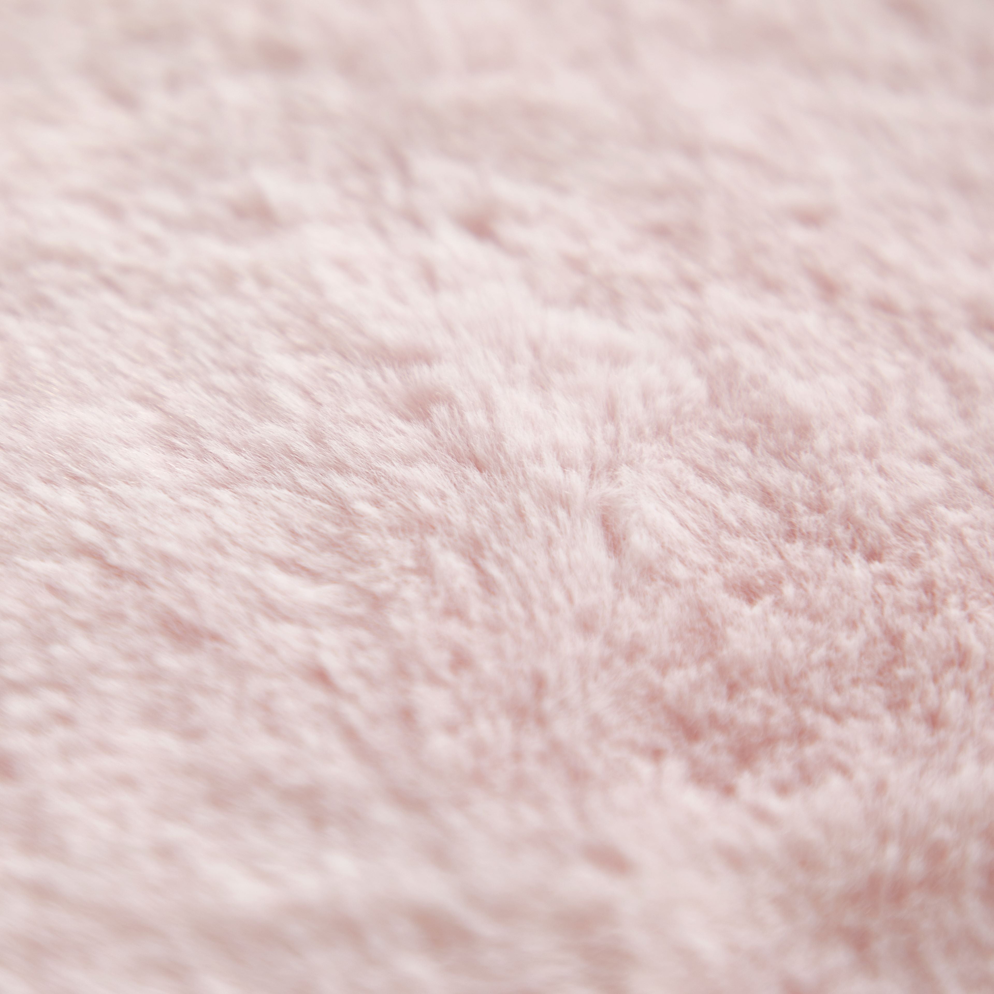Parent's Choice Pink Baby Blanket 30 x 40 Faux Fur Micromink Reversible