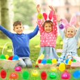 thumbnail image 4 of Huevos de Pascua jumbo PIONJOY de 8 piezas con juguetes LED luminosos, 4 of 8