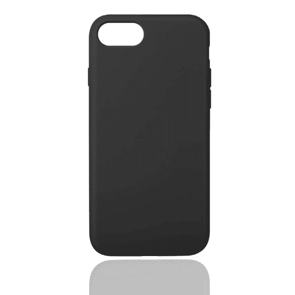 Qixxronics for iPhone SE2 / iPhone SE3 Silicone Case Shock-Absorbent Protective Phone Cover (Black)