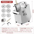 thumbnail image 6 of ChaoLink Commercial Food Processor, 6-Blade Electric Slicer & Shredder, Multipurpose for Kitchen Restaurant, 6 of 7