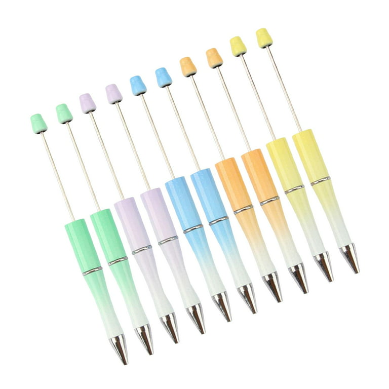 20x Beadable Pens DIY Set Bead Pens for Exam Spare Draw Students Presents 