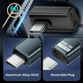thumbnail image 5 of CY USB5.0 80Gbps Male to Female Extension Adapter Low Profile Left Right Angled with 240W 16K 8K 5K Compatible with USB4.0 Thunderbolt3/4/5, 5 of 9