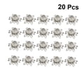 thumbnail image 2 of BEADCEST 20PCS Jewelry Making Flower Bead Caps Hollow Metal White Handicraft Enthusiasts, 2 of 8