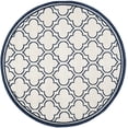 thumbnail image 3 of Safavieh Amherst Wilson Geometric Area Rug, Ivory/Navy, 7' x 7' Round, 3 of 8