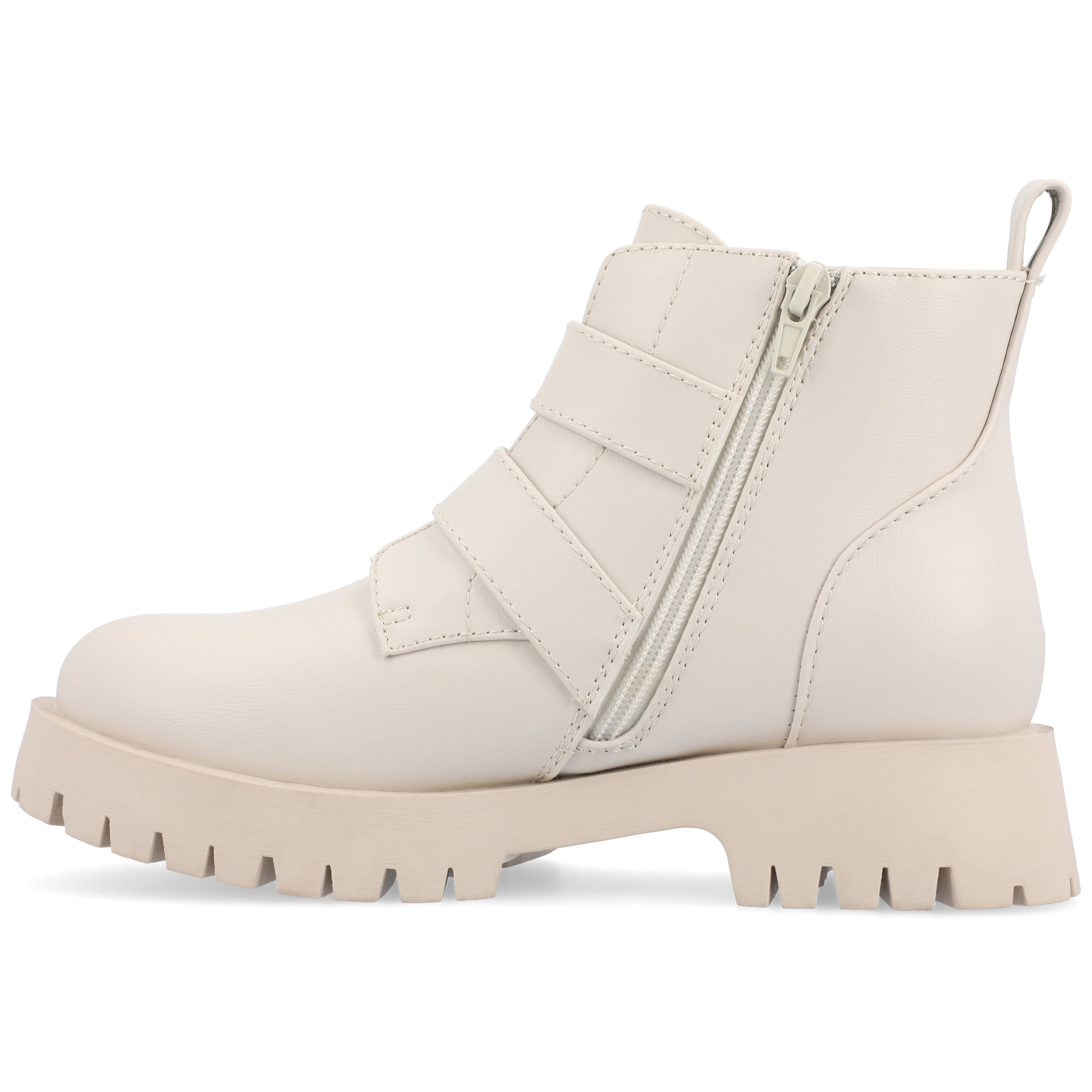Journee Womens Maebry Treaded Outsole Round Toe Booties