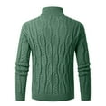 thumbnail image 4 of Men's Turtleneck Cable Knit Sweater Long Sleeve Pullover Warm Winter Top, 4 of 5