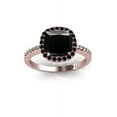 thumbnail image 2 of 2.00 carat Black Diamond Halo Bridal Set in 10k Rose Gold, 2 of 4