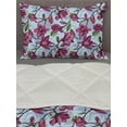 thumbnail image 3 of Magnolia Comforter & Sham Bedding Set, Flowering Branches with Thriving Petals and Leaves Coming of the Spring Theme, 3 pcs Duvet Set Microfiber Filling Quilt, 5 Sizes, Multicolor, by Ambesonne, 3 of 4