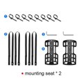 thumbnail image 5 of 2 Pcs Portable Waterproof Bike Fork Bag Mounting Seat Electric Scooter Bag Mount Base Bicycle Fron, 5 of 5