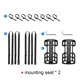 thumbnail image 5 of 2 Pcs Portable Waterproof Bike Fork Bag Mounting Seat Electric Scooter Bag Mount Base Bicycle Fron, 5 of 5