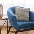 thumbnail image 5 of Plutus Brands Blue Mayan Stripe Luxury Throw Pillow-Size:24" x 24", 5 of 8