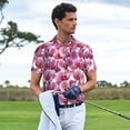 thumbnail image 6 of Daiia Orchids Flowers Pattern Men’s Polo Shirts,Solid Deck Shirt,Classic Fit, Breathable Cotton Polo for Casual and Sport Wear-X-Large, 6 of 9
