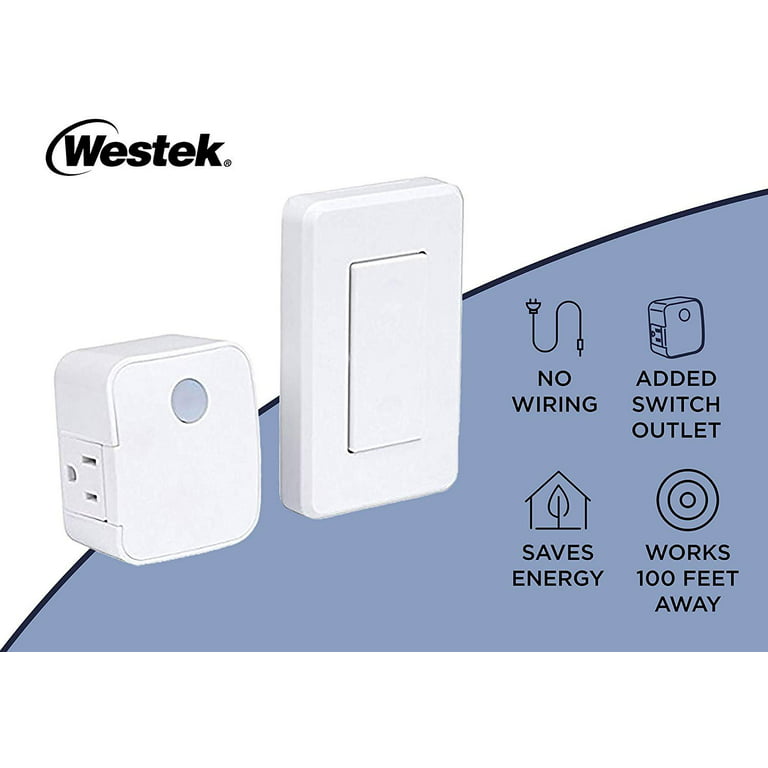 Buy Westek Remote Control Light Switch for Indoor Devices - An Ideal  Wireless Remote for Christmas Tree and Holiday Lights - Works Up to 100  Feet, Control Devices at the Touch of