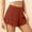 Brown, variant on Up to 50% off! Titcea Women's Shorts Elastic Waist Solid Color Loose Stretchy Shorts Soft Comfort Summer Casual Sleep Shorts, Gifts for Mom/Her