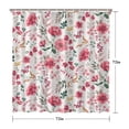 thumbnail image 5 of Pioneer Flower Floral Print Pattern Shower Curtain 72"x72" ,Bathroom Decorative Shower Curtains Set with 12 Hooks,Modern Waterproof Washable Shower Curtain, 5 of 6