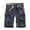 Dark Gray, variant on Men's Shorts Cargo Men's Work Shorts Pockets Button Zipper Shorts Solid Color Trendy Loose Fit Holiday Fitness Workwear Pants Dark Gray M