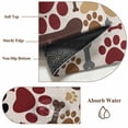 thumbnail image 5 of Bones Dog Claws Large Area Rugs 8x10 ft Red Brown Black Bone Footprints Cute Dogs Animals Washable Rug Non Slip Indoor Carpet Absorbent Floor Mat for Living Room Bedroom Dining Room, 5 of 9