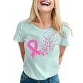 thumbnail image 1 of GDREDA Womens Printed Short Sleeve O Neck T Shirt Top Blouse Tech Stretch, 1 of 5