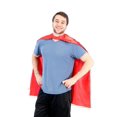 thumbnail image 1 of Costume Agent Cape de Super-Héros Réversible Adulte Rouge et Rouge, 1 of 4