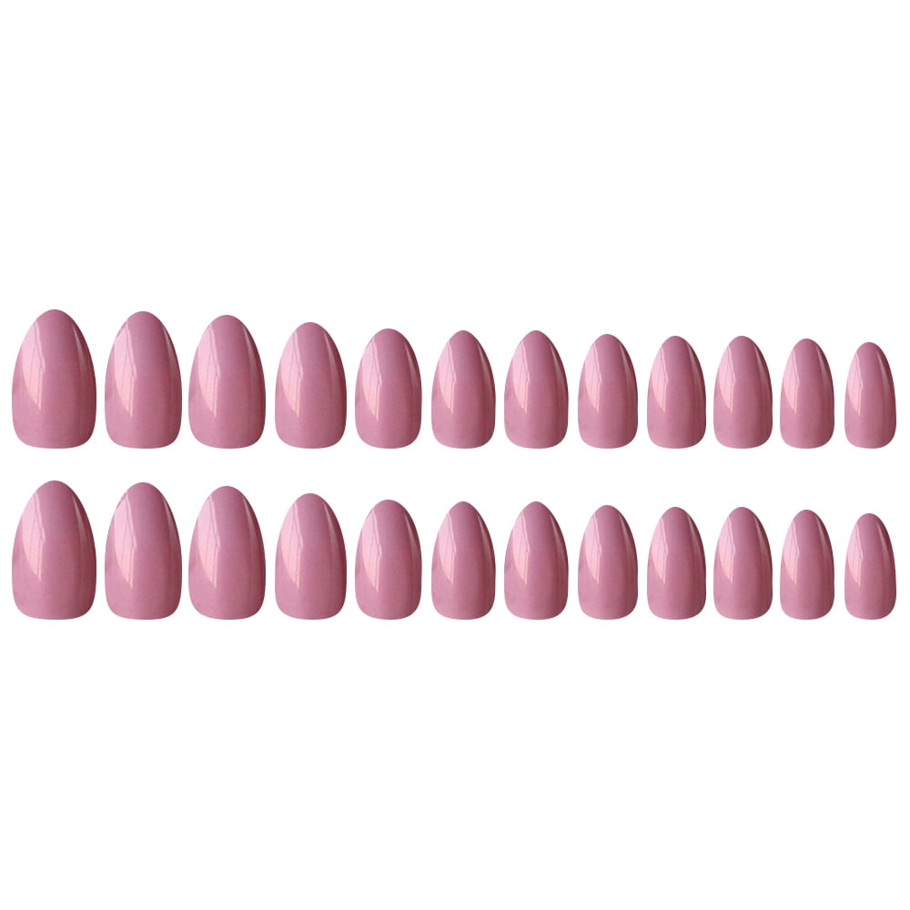 Fake Nails Tips 24pcs 12 Different Size Natural Short False Nails Tips ...