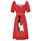 thumbnail image 4 of Retro Londres y Glasgow de tren terriers de perros Vestido sin mangas Vestido elegante Vestido de verano para mujer, 4 of 5