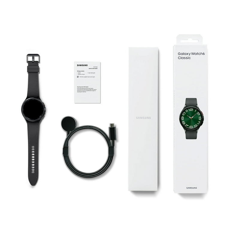 Samsung Galaxy Watch6 Classic Smart Watch, 47mm, Large, Bluetooth, Black Samsung Galaxy Watch6 Classic Smart Watch, 47mm, Large, Bluetooth, Black