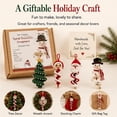 thumbnail image 6 of Crochet Snowman Spiral Ornament DIY Kit, 3D Christmas Hanging Ornament | Handmade Decoration for Window, Porch, Wall, Holiday Tree, Beginner-Friendly, Soft Yarn Craft Set, 6 of 7