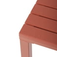 thumbnail image 6 of WestinTrends Playa 31.5" Iron Metal Frame Outdoor Square Patio Dining Table, Red, 6 of 15