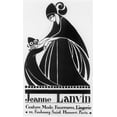 thumbnail image 2 of Vintage Apple Collection 21x32 Gold Ornate Wood Framed with Double Matting Museum Art Print Titled - Jeanne Lanvin, 2 of 4