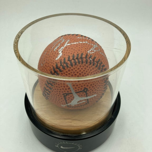Michael Jordan Signed Nike Basketball Style Baseball Upper Deck UDA  JSA