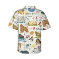 thumbnail image 3 of Bixox Men's Hawaiian Shirts Men's Dogs Funny Pets Print Short-Sleeve Shirt-Large, 3 of 8
