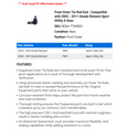 thumbnail image 2 of Front Outer Tie Rod End - Compatible with 2003 - 2011 Honda Element Sport Utility 4-Door 2004 2005 2006 2007 2008 2009 2010, 2 of 2
